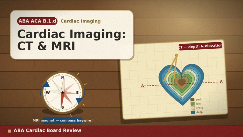Cardiac Imaging (CT/MRI) in Cardiac Anesthesia