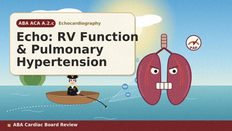 Echo — RV Function / Pulmonary HTN